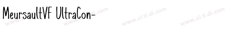 MeursaultVF UltraCon字体转换